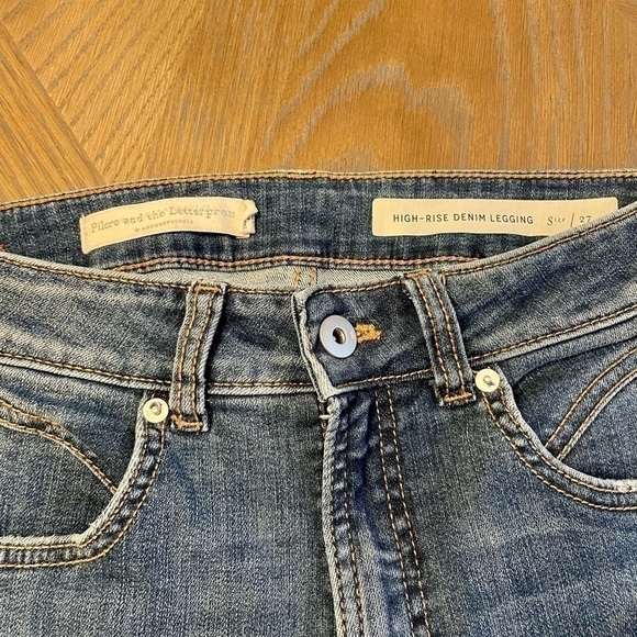 ANTHROPOLOGIE Pilcro And The Letterpress High Rise Denim Leggings - Picture 8 of 13